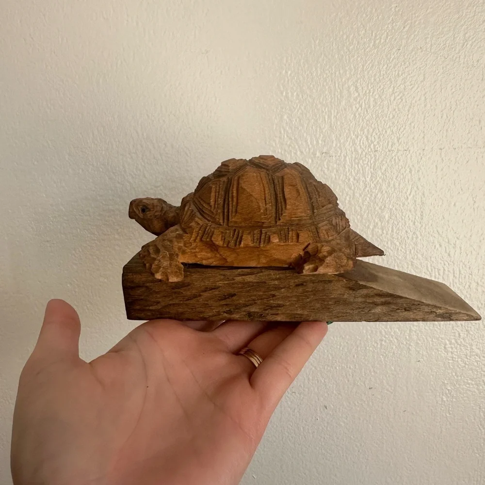Brown Tortoise Door Stopper